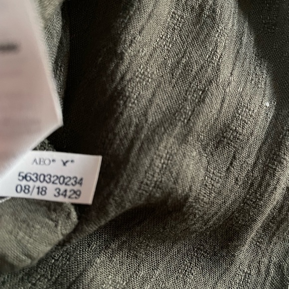 American Eagle 🦅 100% Viscose Faux Button Detail With Pockets Casual Dress - Picture 9 of 9